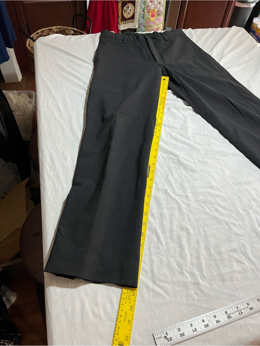 Banana Republic Gavin Men's Black Dress Pants - Classic Straight Fit 29x 32